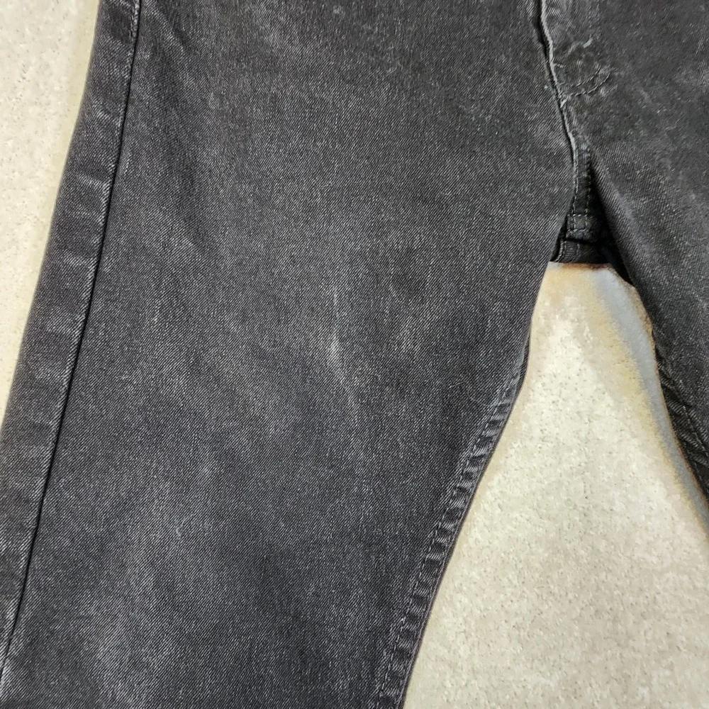 Levis 527 Slim Bootcut Mens 31X30 (Fits as 31x26) Black Denim Jeans Faded Grunge